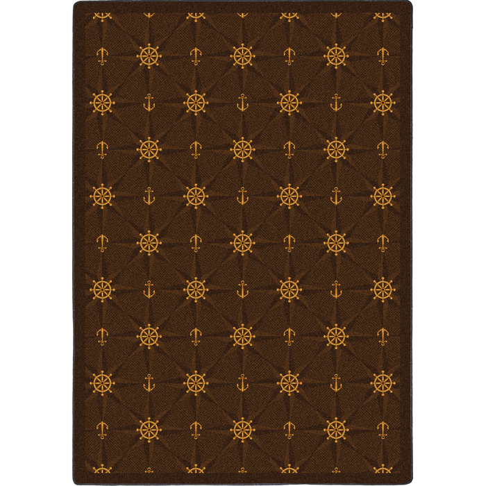 Joy Carpets Whimsy Mariner's Tale Chocolate Novelty Rug Wayfair
